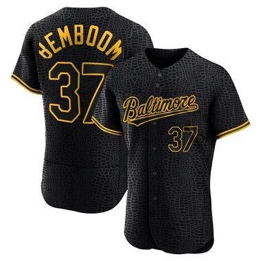 Black Anthony Bemboom Men's Baltimore Orioles Snake Skin City Jersey - Authentic Big Tall