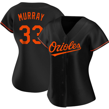 Black Eddie Murray Women's Baltimore Orioles Alternate Jersey - Authentic Plus Size