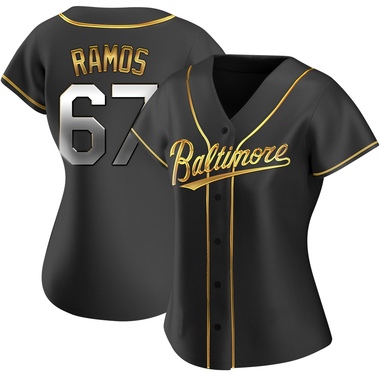 Black Golden Bryan Ramos Women's Baltimore Orioles Alternate Jersey - Replica Plus Size