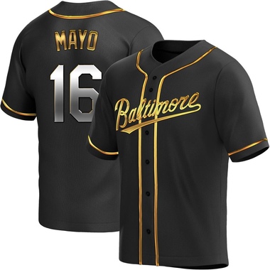Black Golden Coby Mayo Men's Baltimore Orioles Alternate Jersey - Replica Big Tall