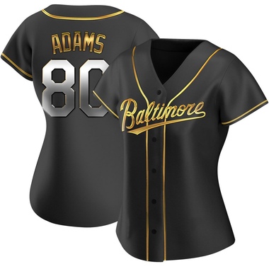 Black Golden Jordyn Adams Women's Baltimore Orioles Alternate Jersey - Replica Plus Size