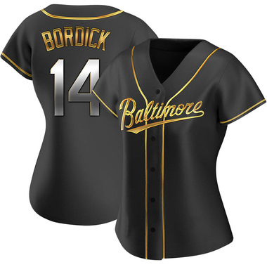Black Golden Mike Bordick Women's Baltimore Orioles Alternate Jersey - Replica Plus Size