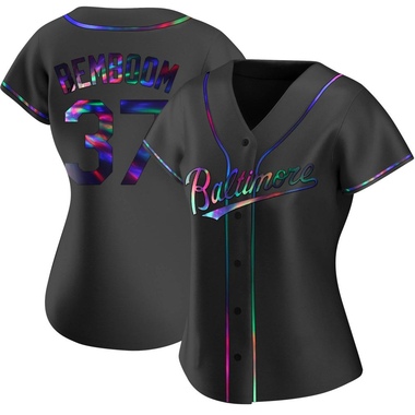 Black Holographic Anthony Bemboom Women's Baltimore Orioles Alternate Jersey - Replica Plus Size