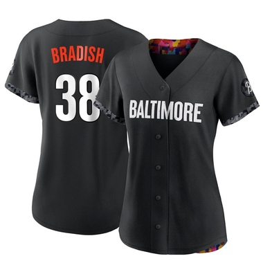 Black Kyle Bradish Women's Baltimore Orioles 2023 City Connect Jersey - Replica Plus Size
