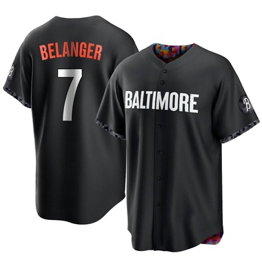 Black Mark Belanger Men's Baltimore Orioles 2023 City Connect Jersey - Replica Big Tall