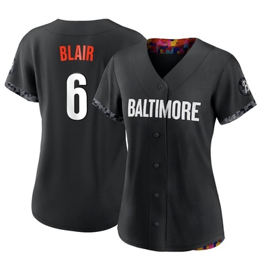 Black Paul Blair Women's Baltimore Orioles 2023 City Connect Jersey - Authentic Plus Size