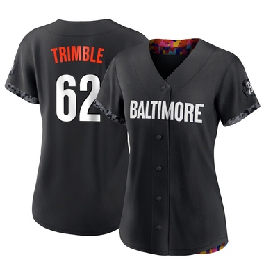 Black Reed Trimble Women's Baltimore Orioles 2023 City Connect Jersey - Replica Plus Size