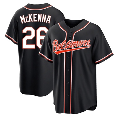 Black Ryan McKenna Men's Baltimore Orioles Fashion Out Jersey - Replica Big Tall