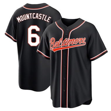 Black Ryan Mountcastle Men's Baltimore Orioles Fashion Out Jersey - Replica Big Tall