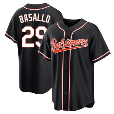 Black Samuel Basallo Men's Baltimore Orioles Fashion Out Jersey - Replica Big Tall