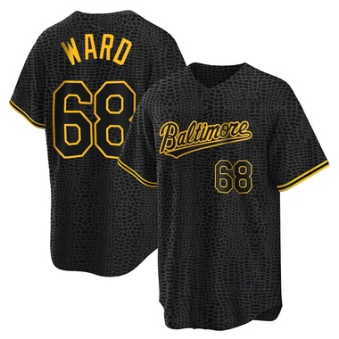 Black Thaddeus Ward Youth Baltimore Orioles Snake Skin City Jersey - Replica