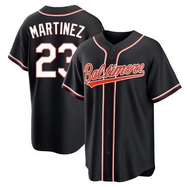 Black Tippy Martinez Youth Baltimore Orioles Fashion Out Jersey - Replica