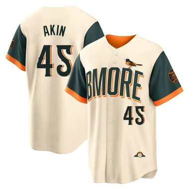 Cream Keegan Akin Men's Baltimore Orioles 2026 City Connect Stadium Jersey - Limited Big Tall