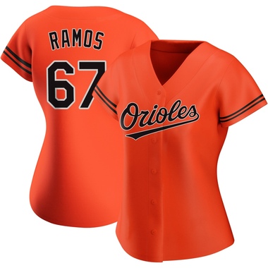 Orange Bryan Ramos Women's Baltimore Orioles Alternate Jersey - Authentic Plus Size