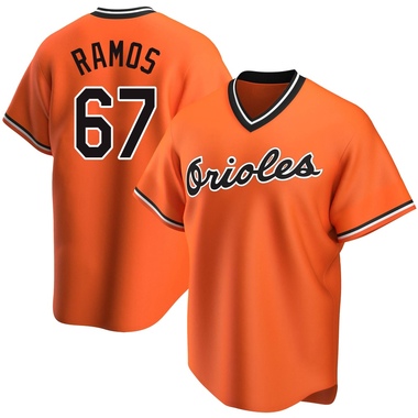 Orange Bryan Ramos Youth Baltimore Orioles Alternate Cooperstown Collection Jersey - Replica