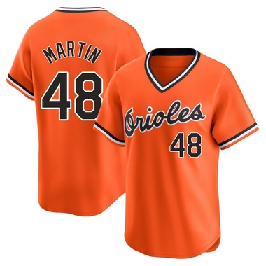 Orange Corbin Martin Men's Baltimore Orioles Cooperstown Collection Jersey - Limited Big Tall