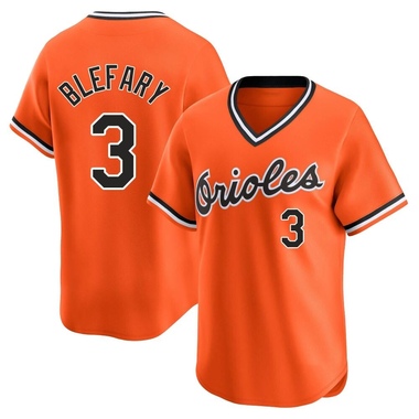 Orange Curt Blefary Men's Baltimore Orioles Cooperstown Collection Jersey - Limited Big Tall