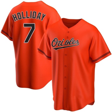 Orange Jackson Holliday Men's Baltimore Orioles Alternate Jersey - Replica Big Tall