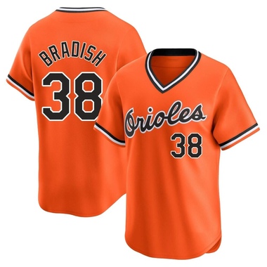 Orange Kyle Bradish Men's Baltimore Orioles Cooperstown Collection Jersey - Limited Big Tall