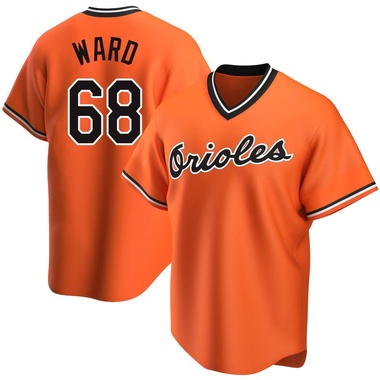 Orange Thaddeus Ward Men's Baltimore Orioles Alternate Cooperstown Collection Jersey - Replica Big Tall