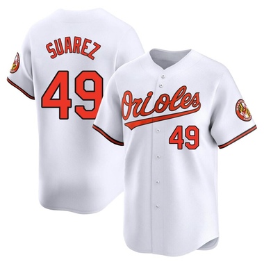 White Albert Suarez Youth Baltimore Orioles Home Jersey - Limited