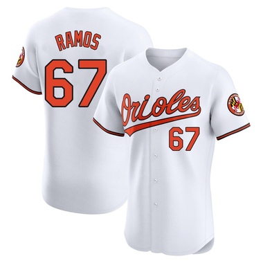 White Bryan Ramos Men's Baltimore Orioles Home Jersey - Elite Big Tall