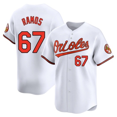 White Bryan Ramos Men's Baltimore Orioles Home Jersey - Limited Big Tall
