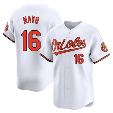 White Coby Mayo Youth Baltimore Orioles Home Jersey - Limited