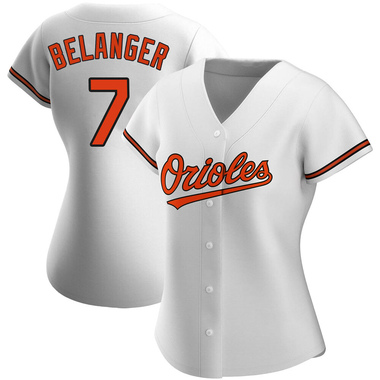 White Mark Belanger Women's Baltimore Orioles Home Jersey - Replica Plus Size